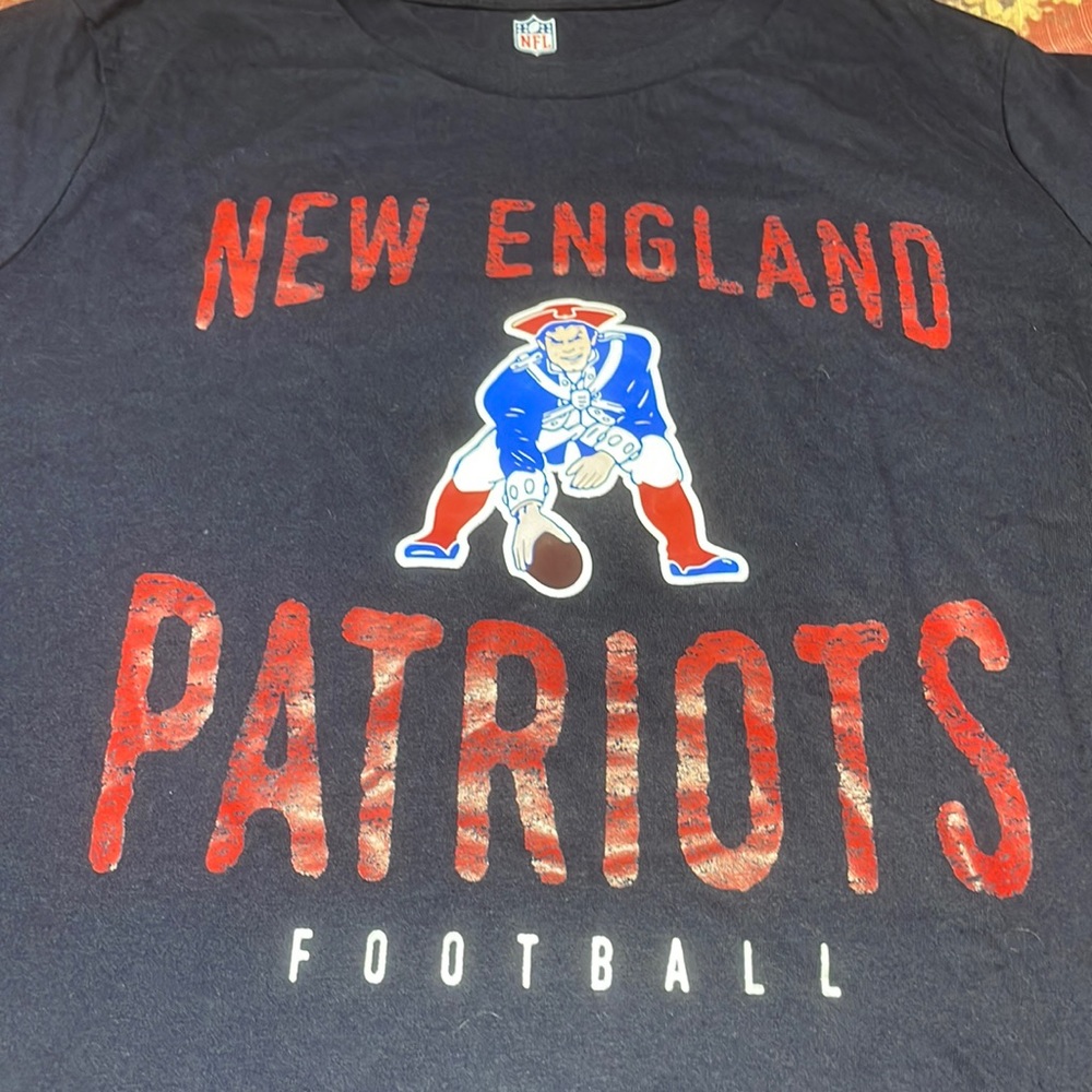 New England Patriots football boys tee navy blue